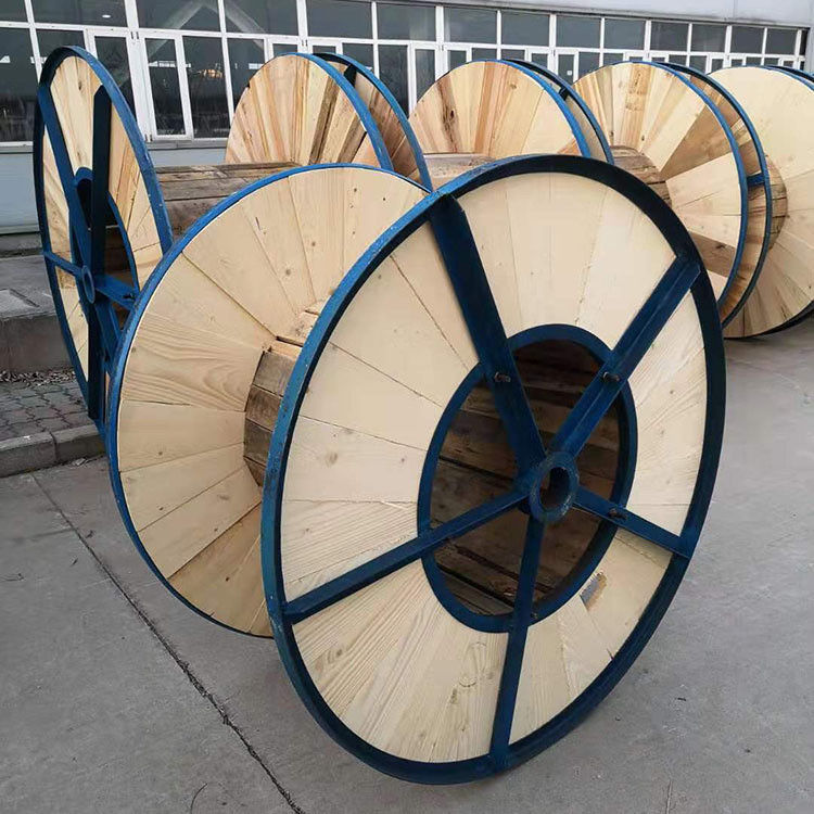 HF Giant Wooden Cable Spool Industrial Wood Spool สําหรับสายไฟฟ้าสายไฟฟ้าสายไฟฟ้าสายไฟฟ้า
