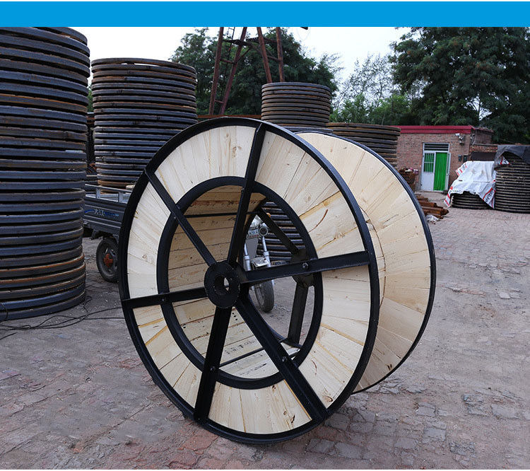 HF Giant Wooden Cable Spool Industrial Wood Spool สําหรับสายไฟฟ้าสายไฟฟ้าสายไฟฟ้าสายไฟฟ้า