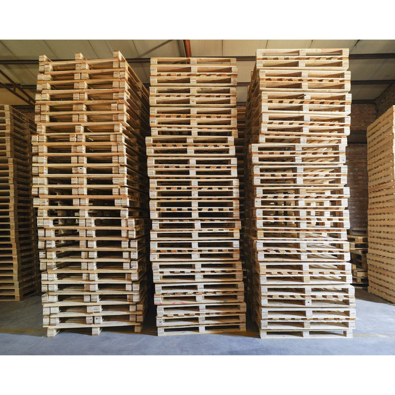 4 Way 2 Way Pallet พาเล็ตไม้ 4 Way พาเล็ตไม้สําหรับการขนส่งสินค้า