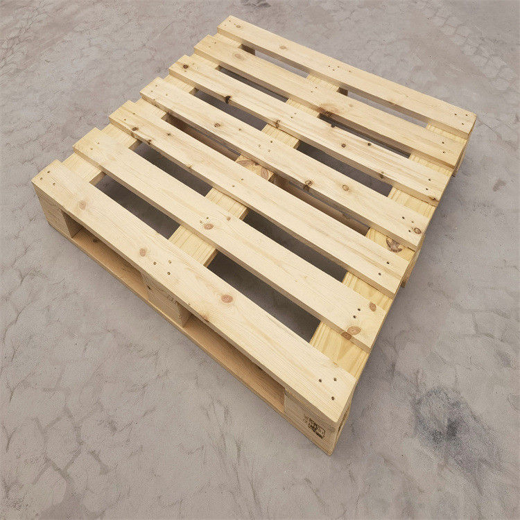 1200 X 1000 X 130 มิลลิเมตร 4 เส้นไม้ Pallet โครงสร้างแข็งแรง Euro Epal พาเลทไม้แข็ง