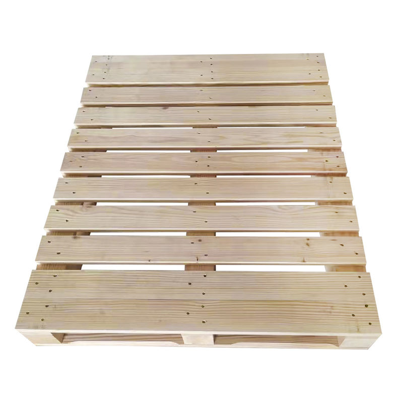 คลังสินค้า 4 ทาง Block Pallet เสริมความทนทาน พาเล็ตไม้รักษาด้วยความร้อน