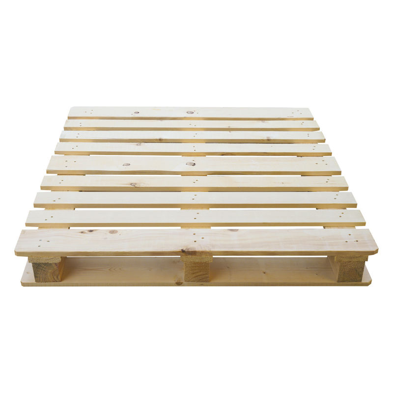 คลังสินค้า 4 ทาง Block Pallet เสริมความทนทาน พาเล็ตไม้รักษาด้วยความร้อน