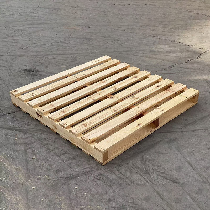 Industrial 4-Way Entry Euro Pallet with Customizable Size and High Durability for Warehouse Transport