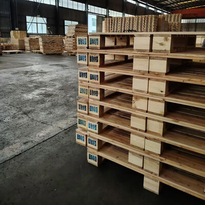 ราคาดี พาเลทไม้ทางเข้า 4 ทางพาเลทสินค้าหน้าเดียว 1200 X 1,000 มม. สำหรับการขนส่งคลังสินค้า ออนไลน์